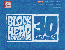 Tablet Screenshot of blockheadskateboards.com